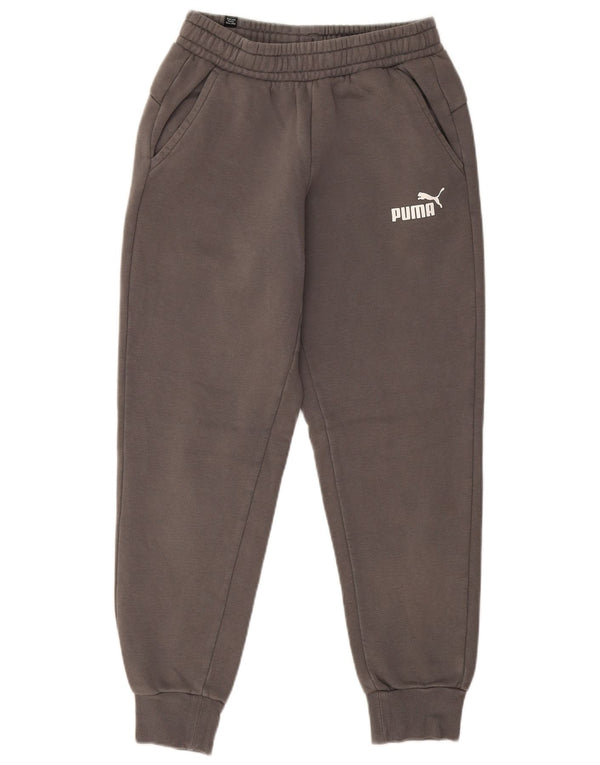 Pantaloni da tuta da donna Puma Joggers UK 8 Small Grigio Cotone