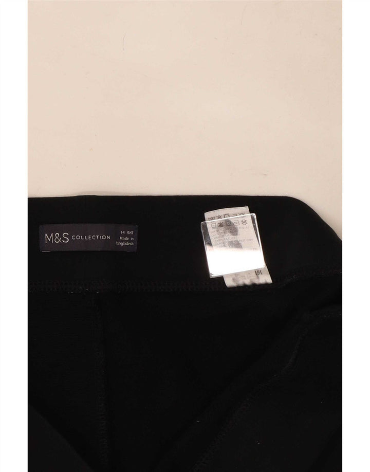 Leggings da donna Marks & Spencer UK 14 grande cotone nero