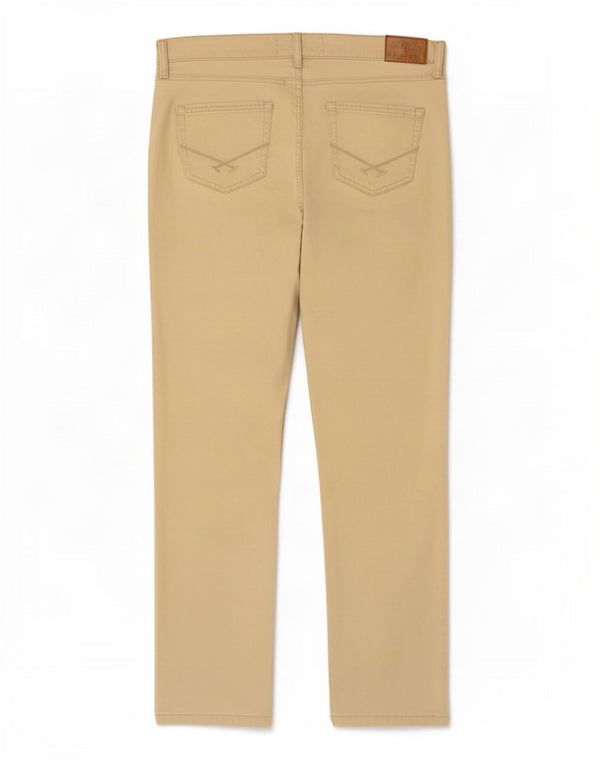 Polo Assn. Pantaloni casual slim fit da uomo W38 L31 in cotone beige