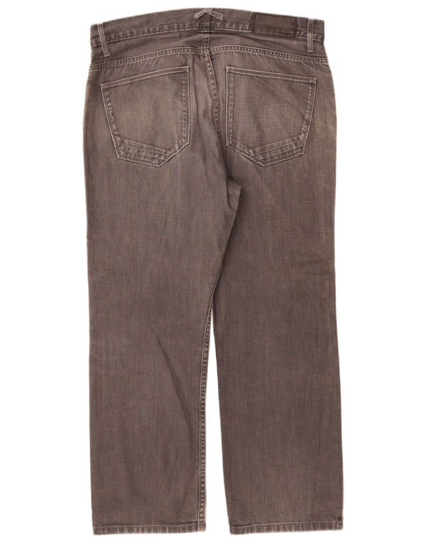 Jeans dritti autografi da uomo Marks & Spencer W36 L29 cotone grigio