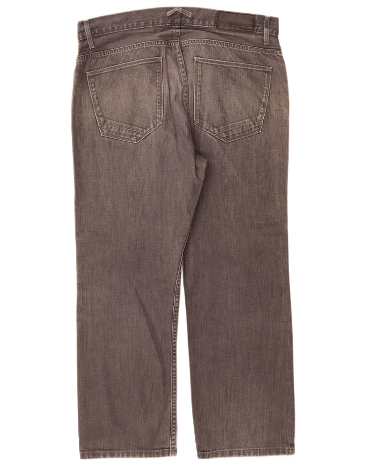 Jeans dritti autografi da uomo Marks & Spencer W36 L29 cotone grigio
