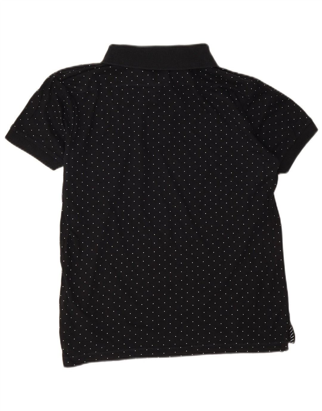 Polo da uomo French Connection piccola in cotone maculato nero