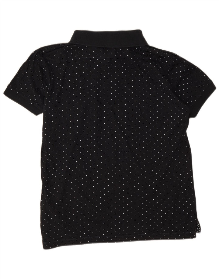 Polo da uomo French Connection piccola in cotone maculato nero