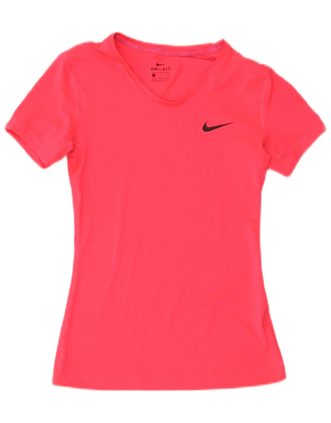 T-shirt Nike Dri Fit da donna Top UK 8 Small Rosa