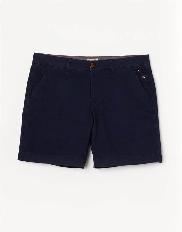 Pantaloncini chino da donna Tommy Hilfiger W25 XS cotone blu navy
