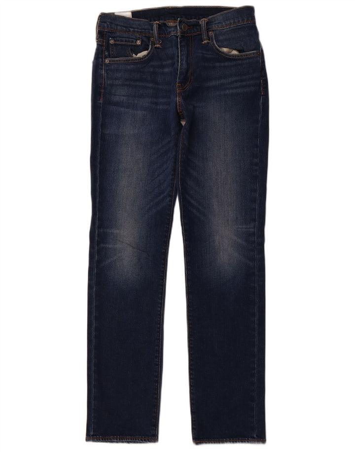 LEVI'S Jeans 511 Slim da Donna W30 L32 Blu Cotone
