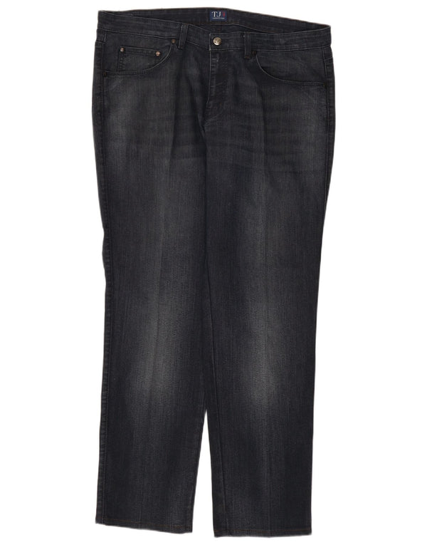 Jeans Straight Uomo Trussardi W40 L31 Blu Navy Cotone