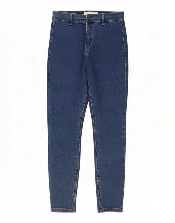 Topshop Donna Joni Skinny Cropped Jeans W30 L25 Cotone Blu