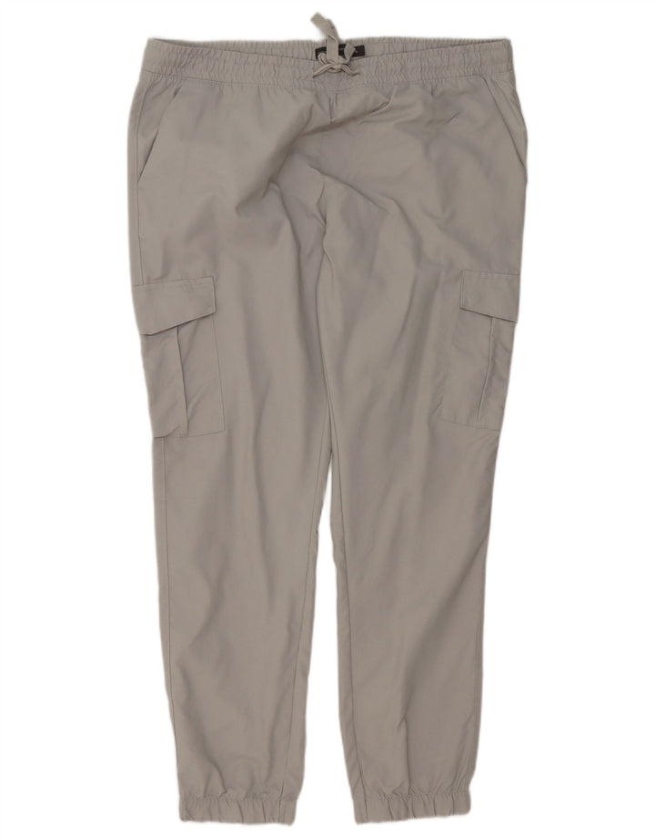 FRENCH CONNECTION Pantaloni cargo da jogging da uomo XL W38 L29 Poliestere grigio