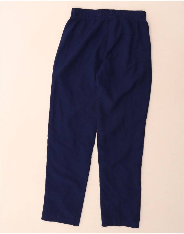 Pantaloni della tuta da ragazzo ADIDAS 11-12 anni in poliestere blu navy