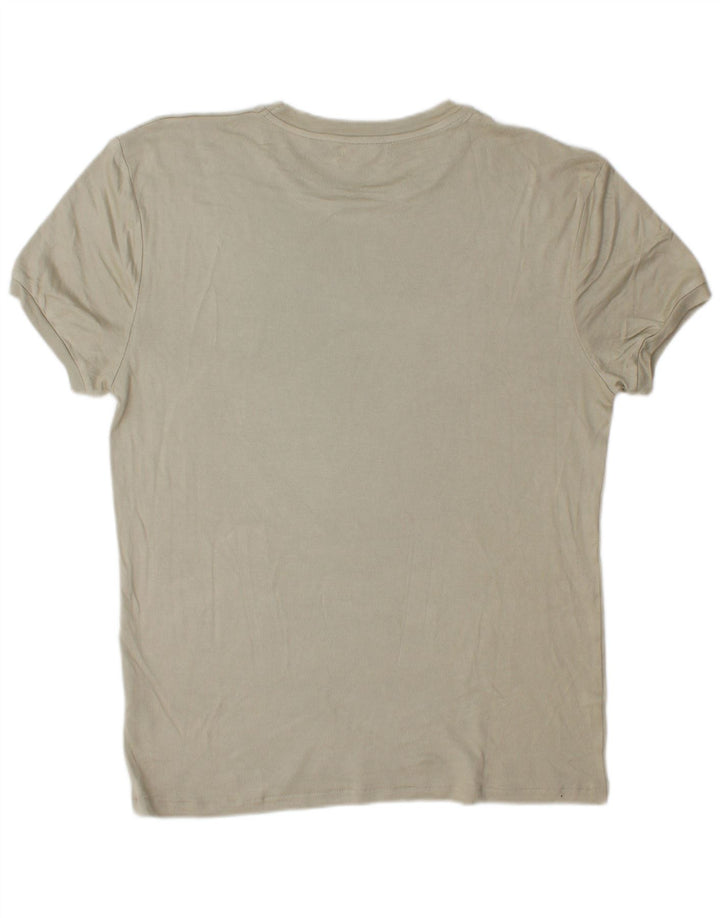 T-shirt Zara da uomo Top Large in viscosa grigia