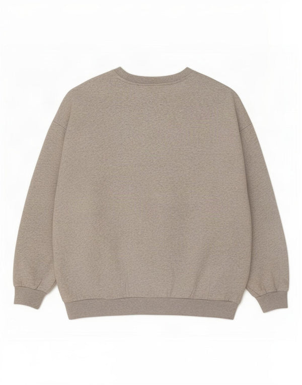 Felpa oversize da donna Adidas Jumper UK 12 Cotone chiazzato grigio medio