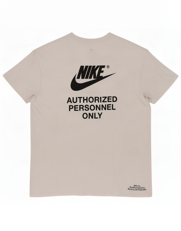 T-shirt grafica da uomo Nike Loose Fit XL in cotone bianco