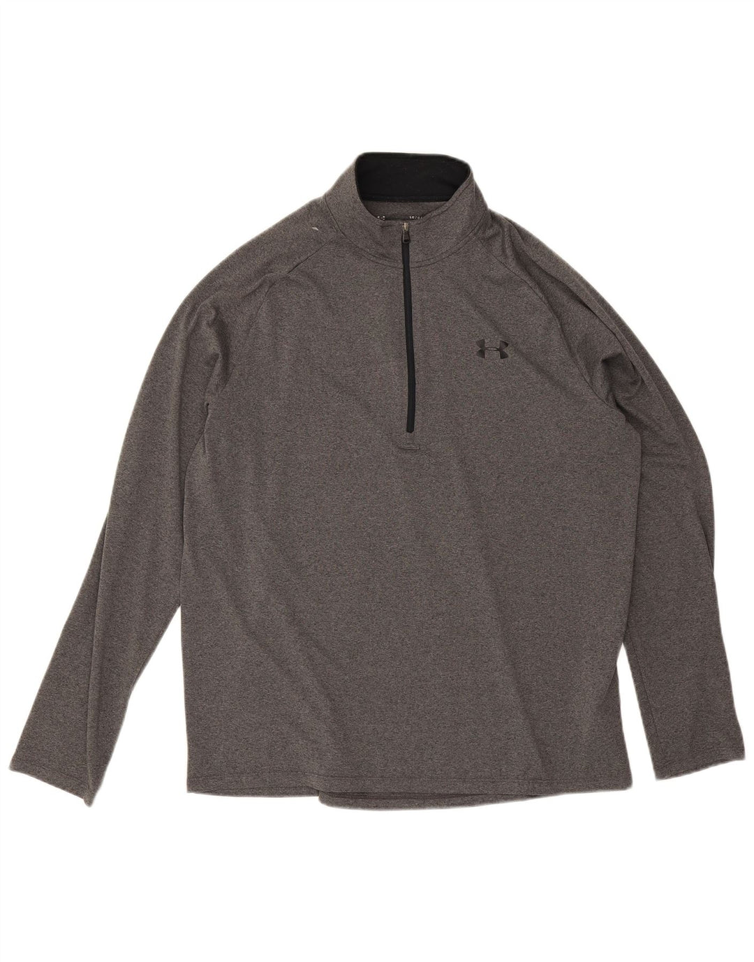 Under Armour Maglia da tuta da uomo con zip e collo in poliestere grande grigio