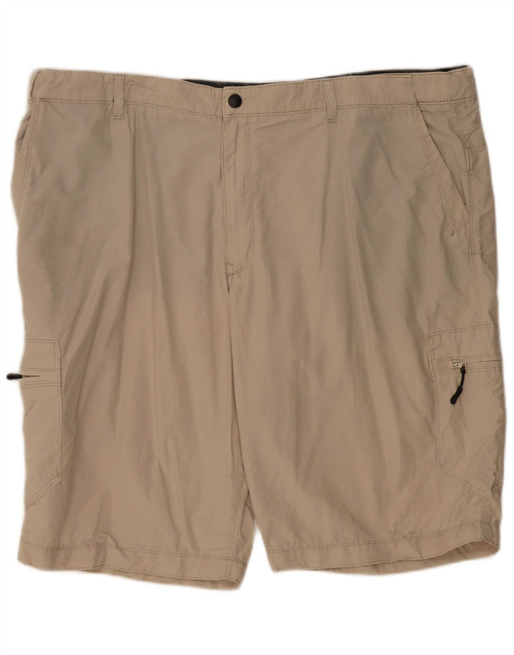 Pantaloncini cargo da uomo Marks & Spencer W44 2XL cotone beige