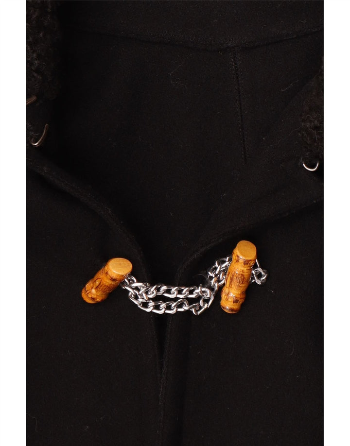 Cappotto poncho vintage da donna, taglia unica, nero