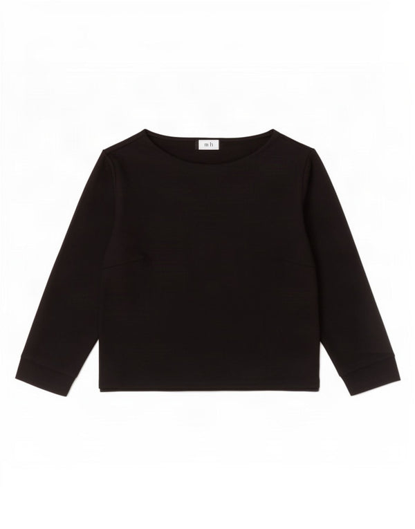 Top corto da donna Marks & Spencer Autograph manica 3/4 UK 8 piccolo nero