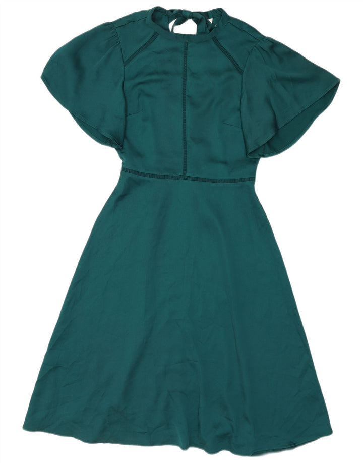 Abito a trapezio da donna Oasis UK 12 Poliestere verde medio