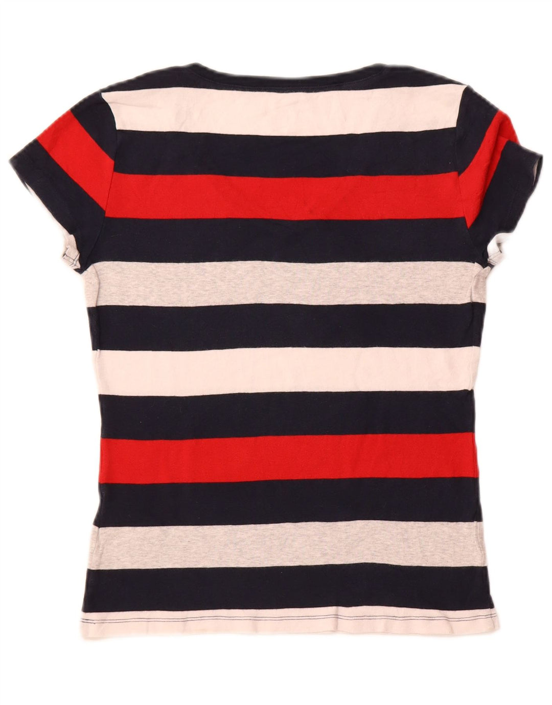 TOMMY HILFIGER T-shirt da donna Top UK 12 medio a righe multicolore