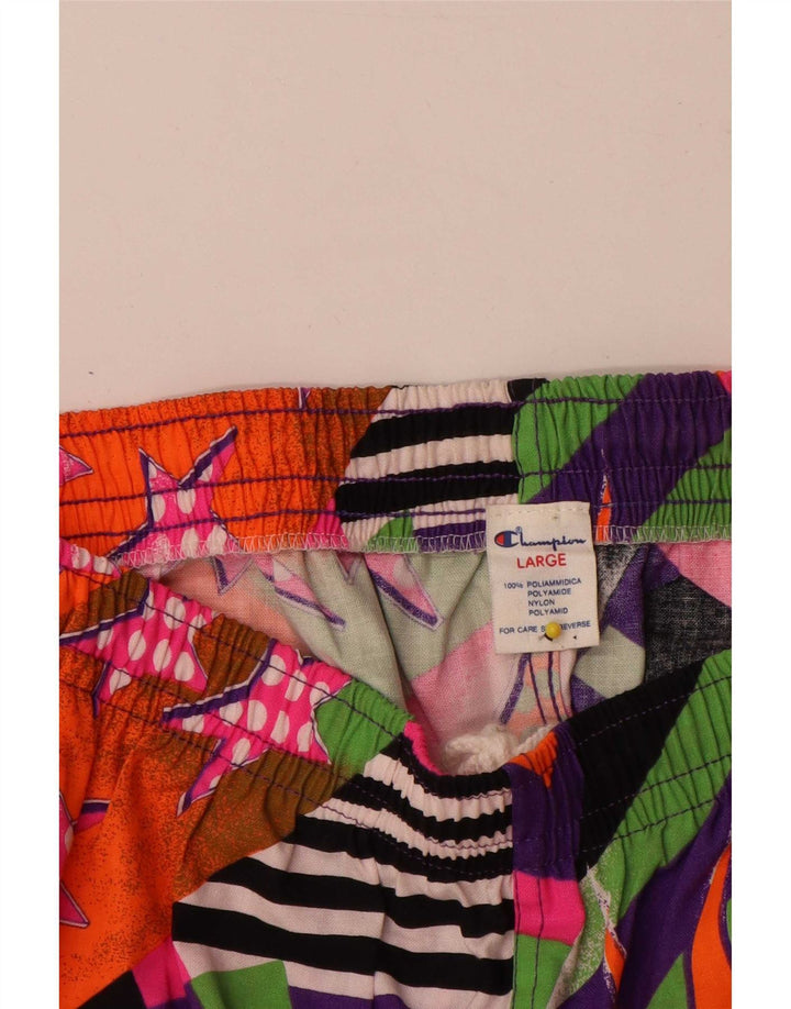 Pantaloni da tuta da donna Champion UK 14 Large multicolore geometrico