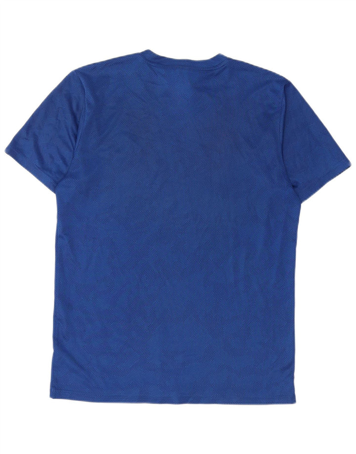 T-shirt Adidas Climalite da donna Top piccolo poliestere geometrico blu