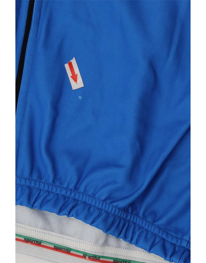 Sportful Giacca da tuta grafica da uomo Italia 2XL blu poliestere