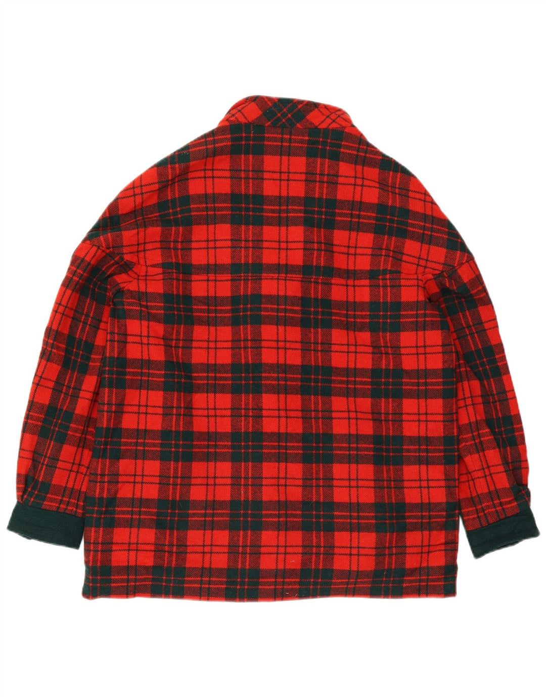 Soprabito da donna Branigan UK 18 XL lana scozzese rossa