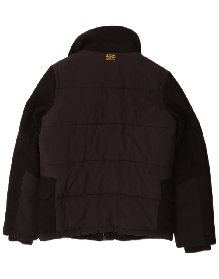 Giacca imbottita grafica da uomo G-Star UK 36 piccola lana nera
