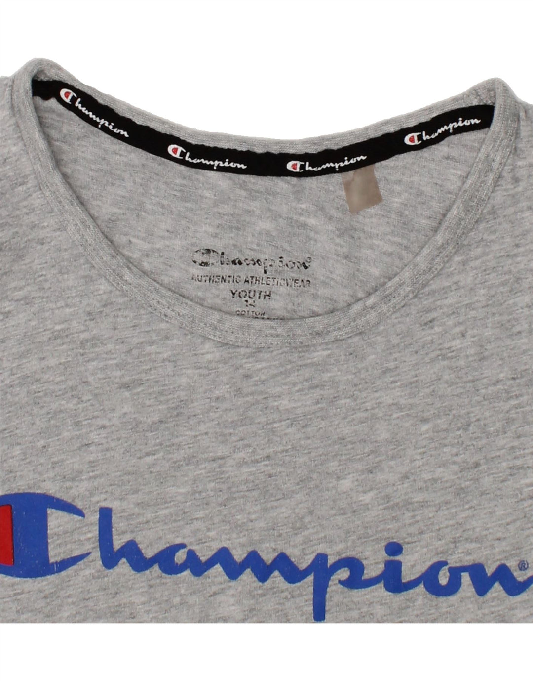 CHAMPION Boys Graphic T-Shirt Top 13-14 Years Grey Cotton Vintage Champion and Second-Hand Champion from Messina Hembry 