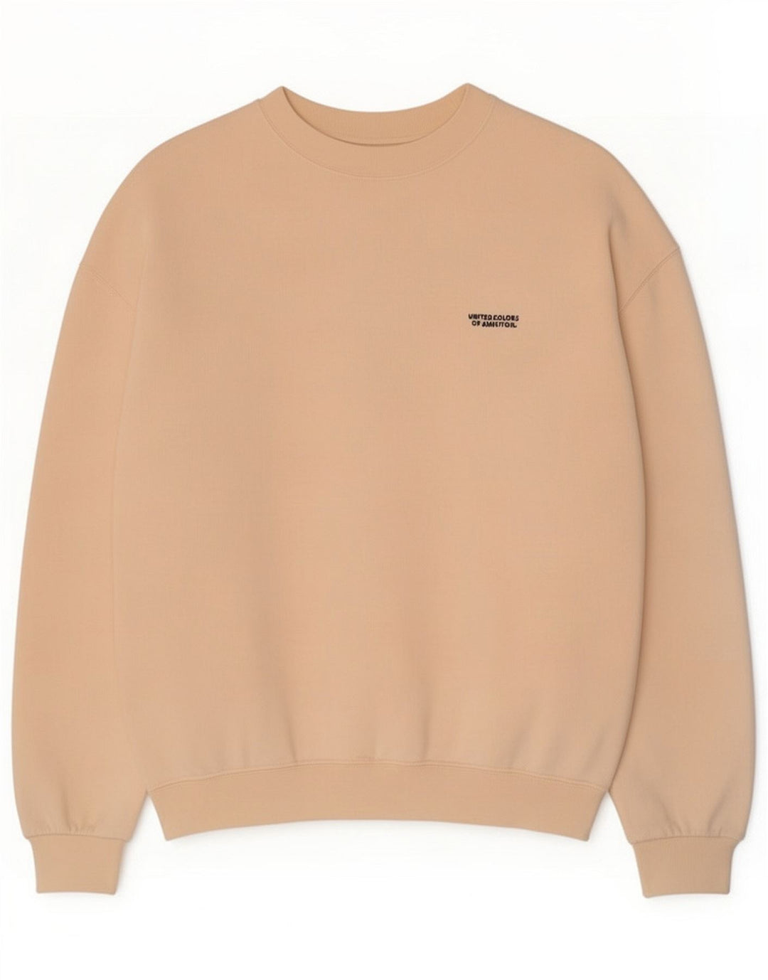 Benetton Felpa da uomo Maglione grande Beige