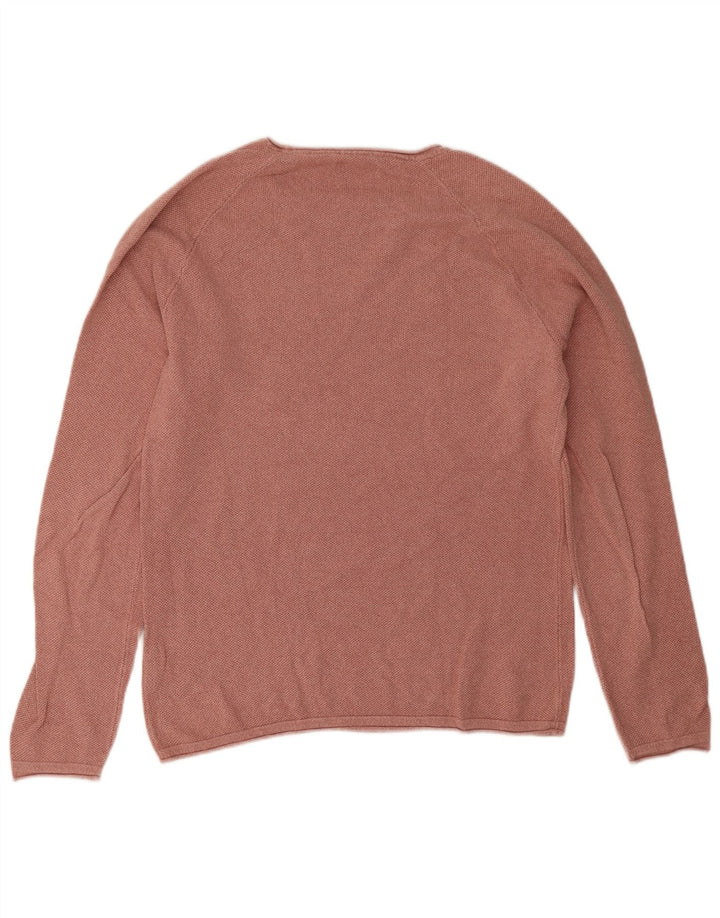 Maglione maglione girocollo da uomo Jack & Jones grande cotone rosa