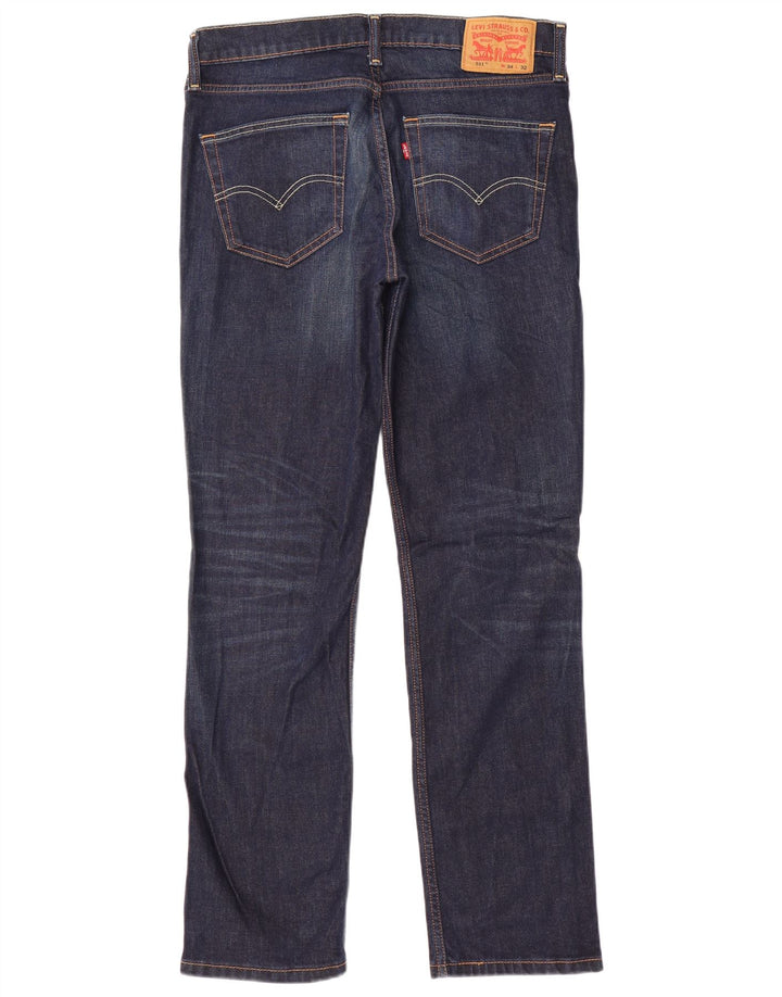 LEVI'S Jeans da uomo 511 slim W34 L32 cotone blu navy