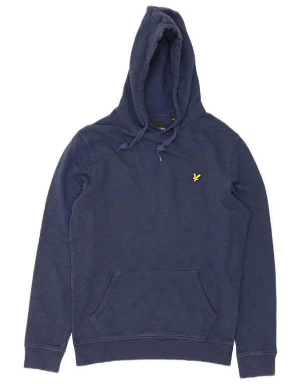 Lyle & Scott Felpa con cappuccio da uomo in cotone medio blu navy