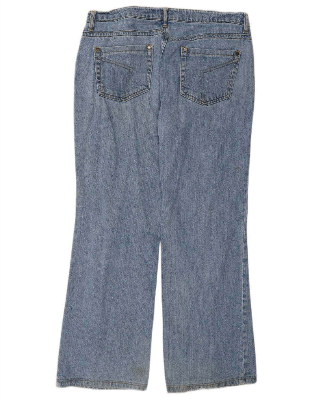Jeans bootcut da donna vintage W32 L28 in cotone blu