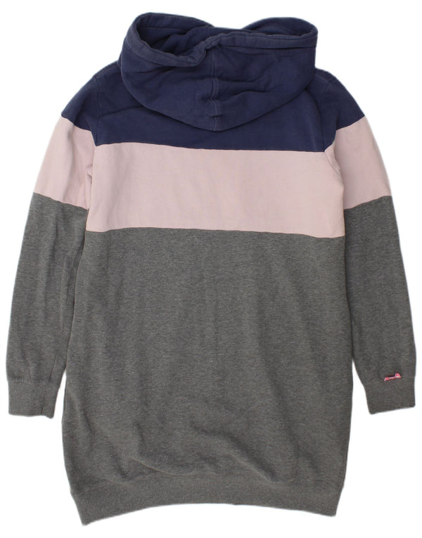 Abito da donna con cappuccio grafico Superdry UK 14 Large Grey Colourblock
