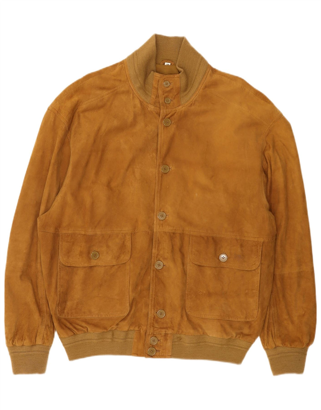 Bomber Uomo In Pelle Scamosciata Conbipel IT 56 2XL Pelle Beige