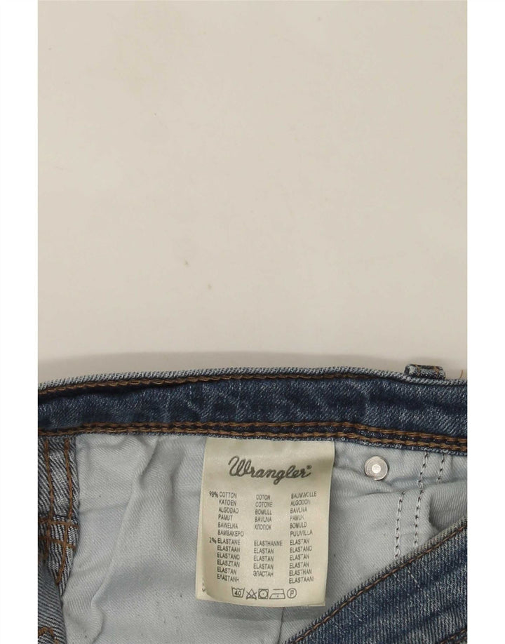 Jeans dritti da uomo Wrangler vestibilità regolare W38 L30 cotone blu