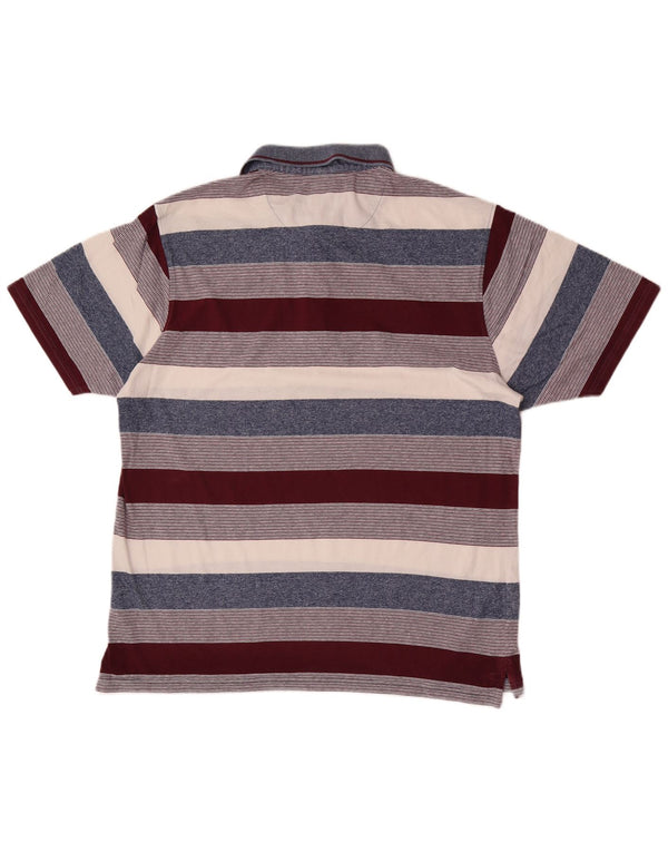 Polo da uomo Pierre Cardin XL in cotone a righe multicolore
