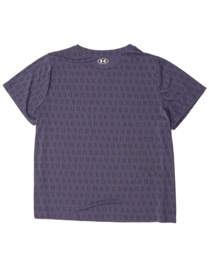Maglietta grafica da uomo Under Armour Top 2XL poliestere blu navy