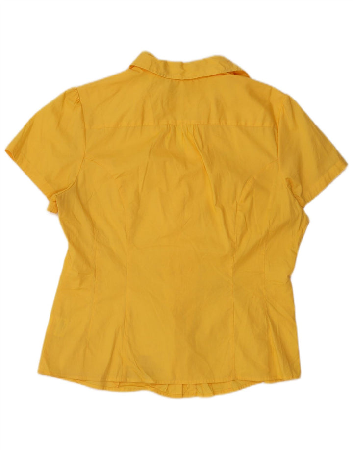 Camicia a maniche corte da donna LEE Riders UK 14 Cotone giallo medio
