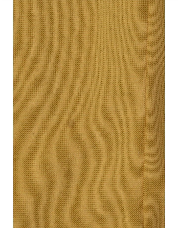 Luisa Spagnoli Giacca da donna in maglia a 1 bottone in maglia UK 10 piccola in lana gialla