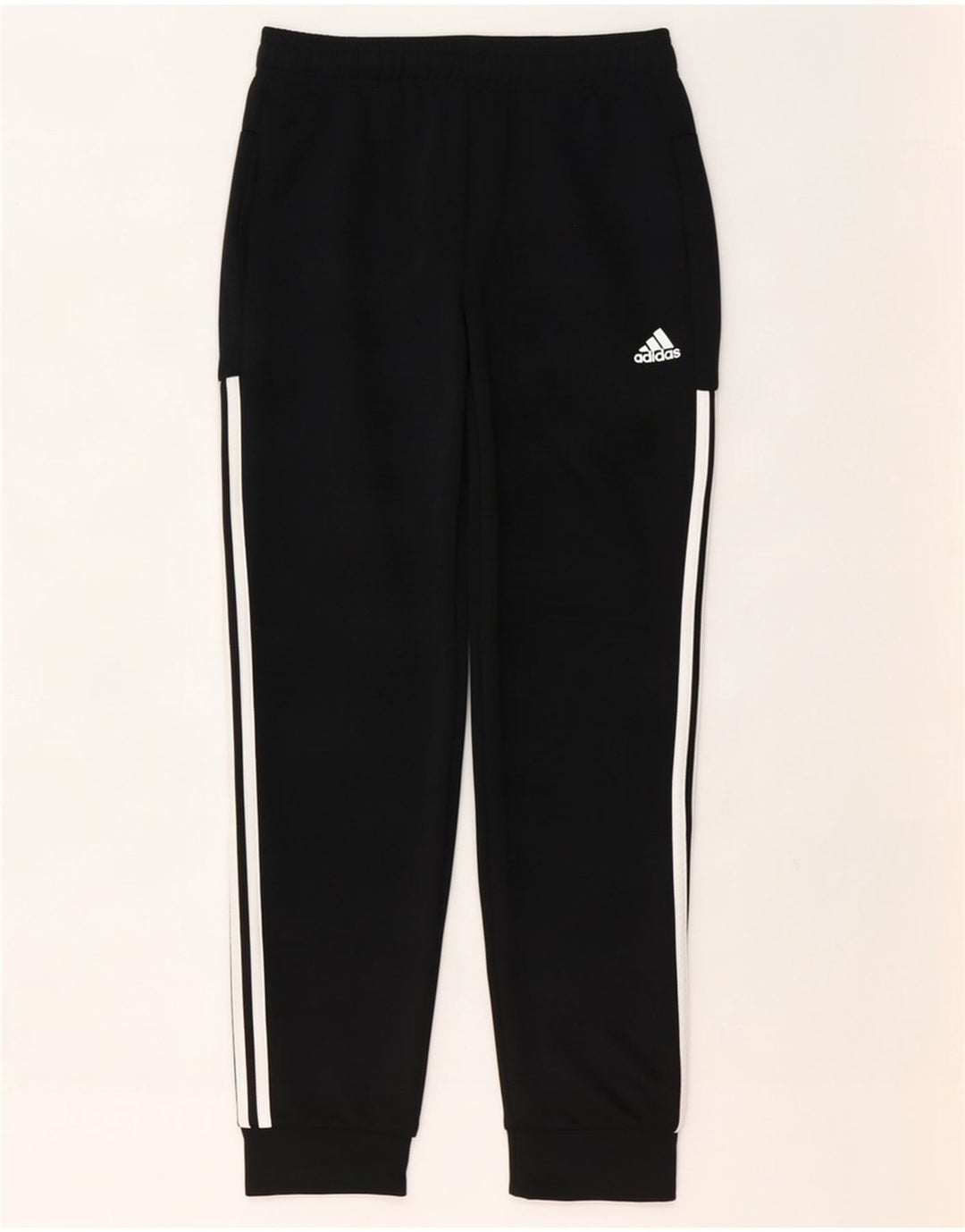 Pantaloni da tuta da uomo Adidas Joggers piccoli in poliestere nero