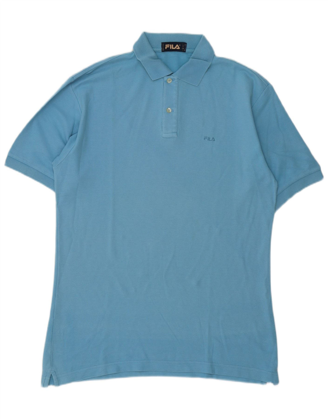 Polo da uomo Fila Large in cotone blu