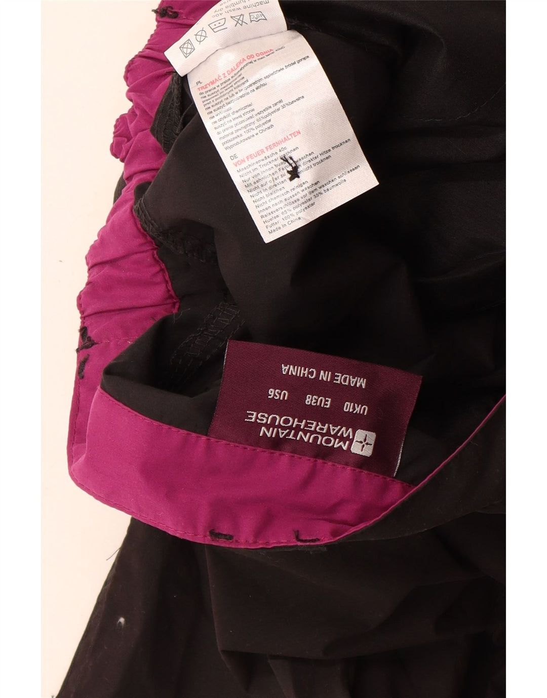 MOUNTAIN WAREHOUSE Pantaloni cargo da donna UK 10 piccoli W30 L27 neri