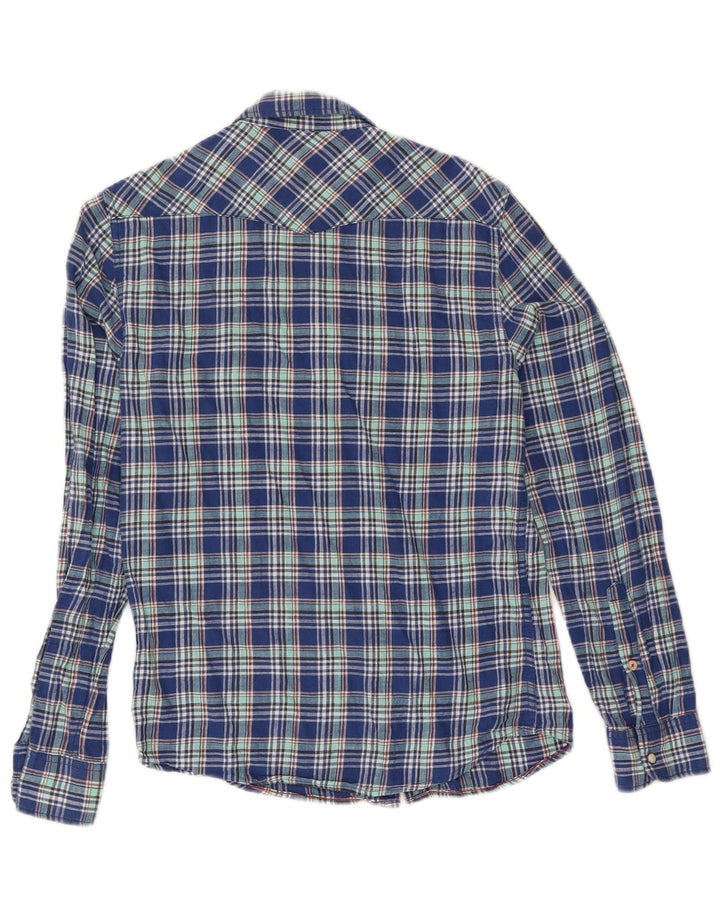 Camicia Lee da uomo slim fit in flanella, piccolo cotone a quadri blu