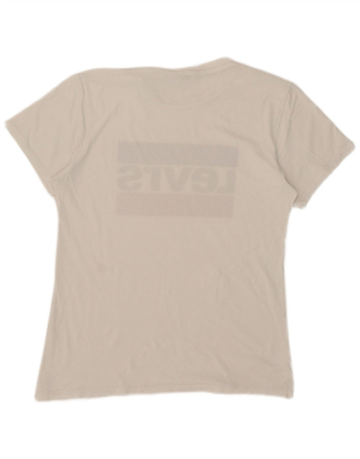 T-shirt grafica da donna Levi's Top UK 14 Medium White