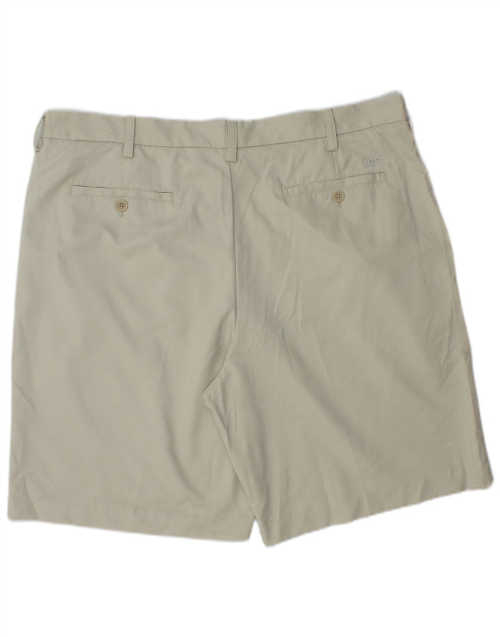 Pantaloncini chino da uomo IZOD W40 XL poliestere beige