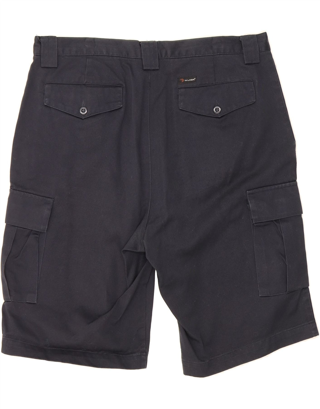 WILKER Mens Khakis Cargo Shorts  W38 XL  Navy Blue Vintage Wilker and Second-Hand Wilker from Messina Hembry 