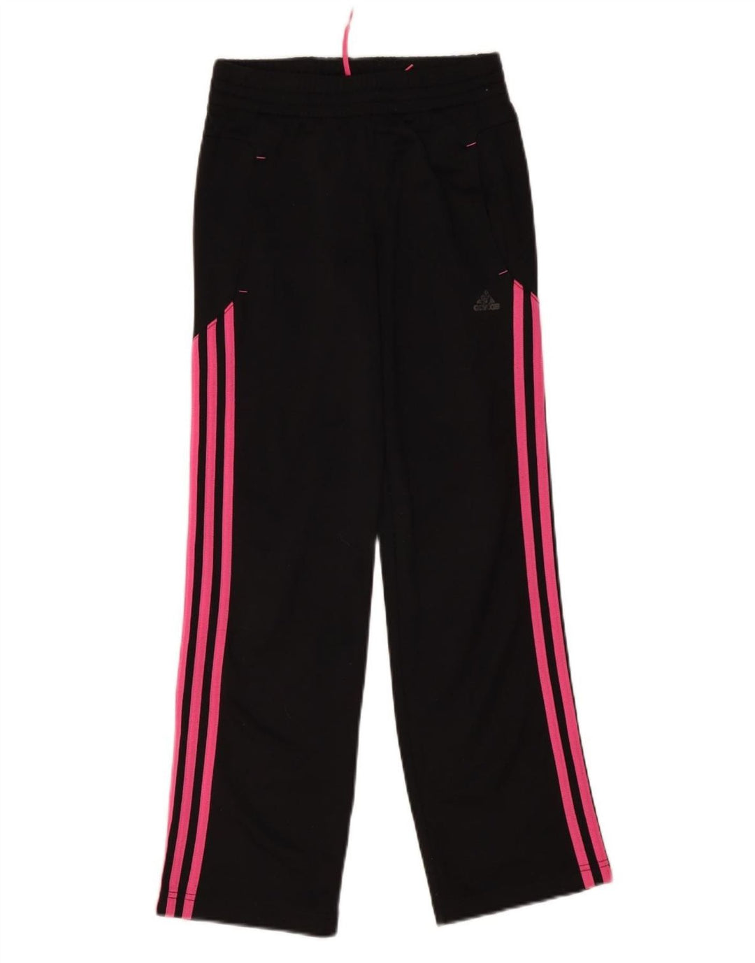 Pantaloni della tuta da bambina ADIDAS 11-12 anni in poliestere nero