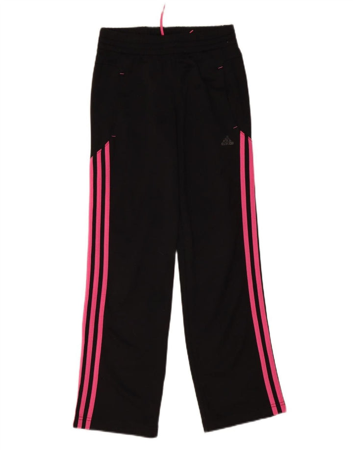 Pantaloni della tuta da bambina ADIDAS 11-12 anni in poliestere nero